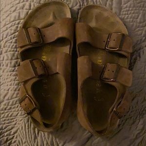 Brown Suede Birkenstock Milano